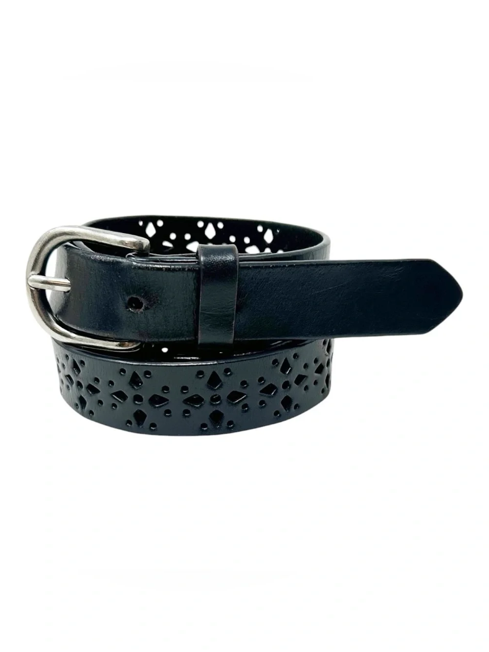 Genuine Leather Laser Cut Belt